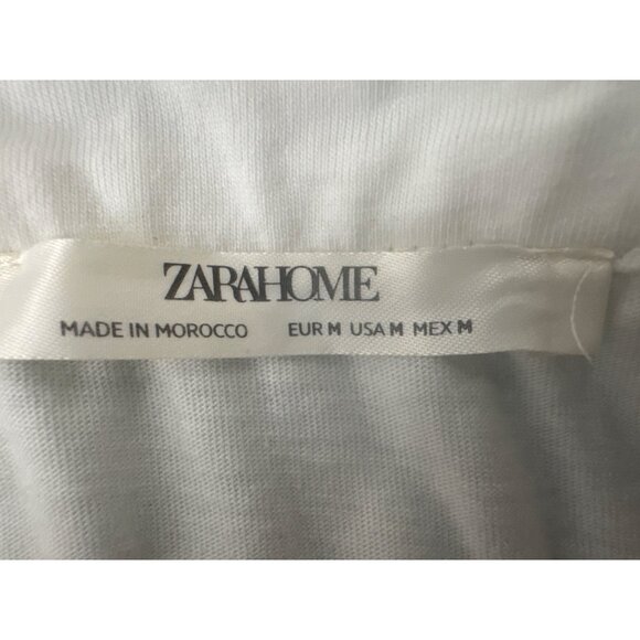 ZARA Home Medium White Lace Trim Cotton Camisole Tank - Picture 3 of 14